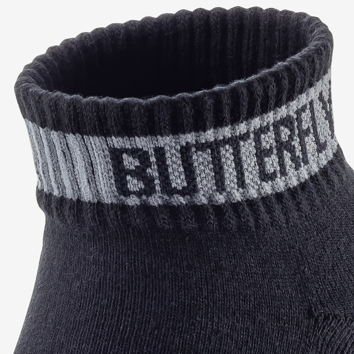 Butterfly Levalis Socks - Black - Logo -Close-Up